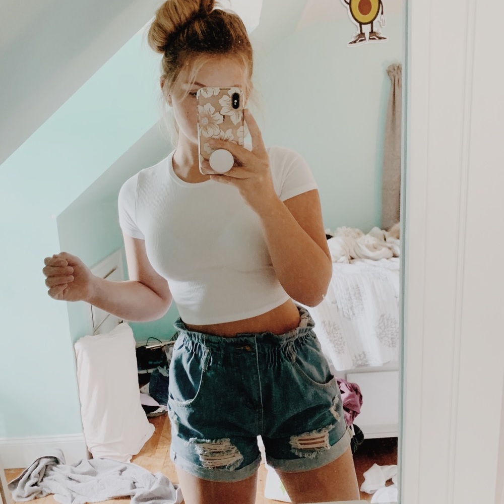 SHEIN paperbag shorts
